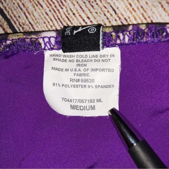 BECCA by Rebecca Virtue On the Prowl Tankini Set Halter Neck Animal Print S/M - Picture 3 of 14